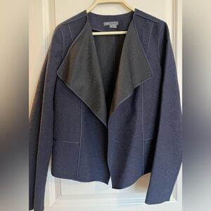 Vince Navy Blue Open Front Blazer Jacket Size Medium